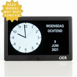 Horloge de la d&eacute;mence OER (num&eacute;rique et analogique en un) - 10 pouces - avec Wifi