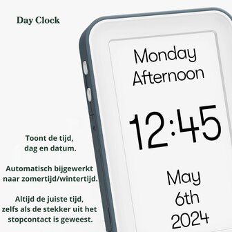 Relish Day Connect &ndash; Dementieklok (Zelfstandig of als Uitbreiding van de Day Hub)