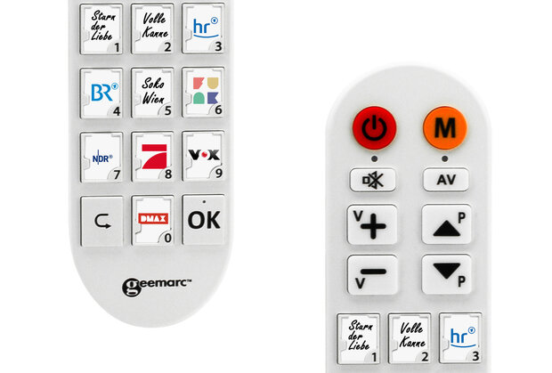 Vereinfachte Fernbedienung mit Fototasten